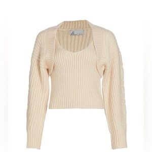 dh New York Rue Sweater Tank Crop Shrug/Cardigan